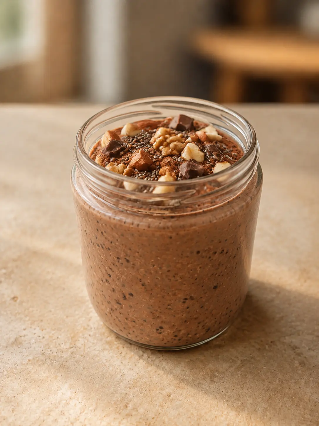 Double Chocolate Peanut Butter Overnight Oats from Crumsy Cookies, Bangkok