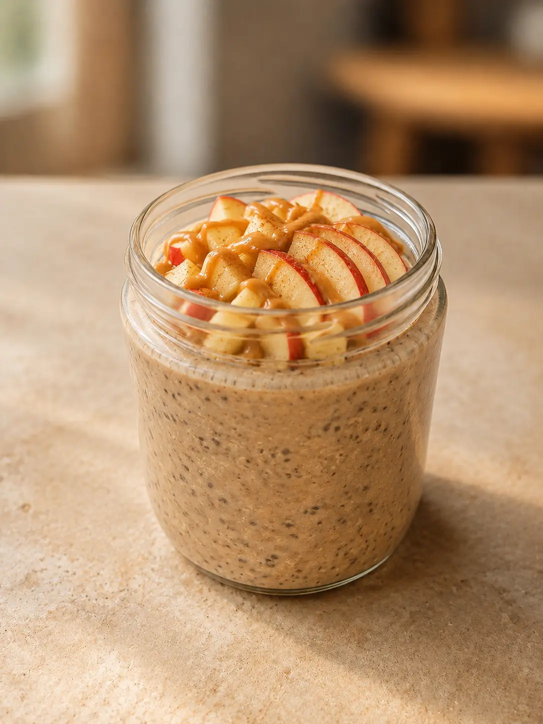 Peanut Butter Apple Overnight Oats from Crumsy Cookies, Bangkok