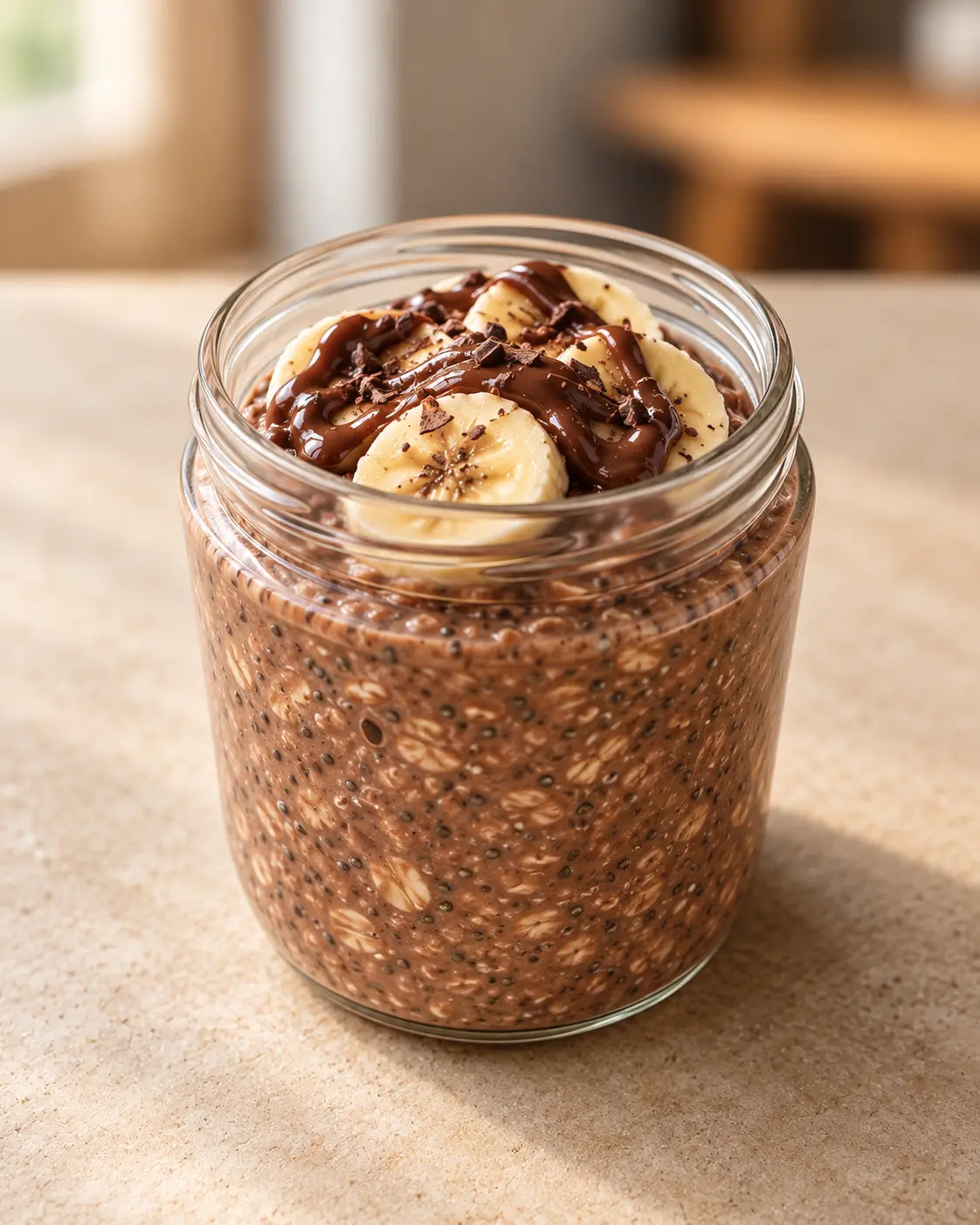 Chocolate Banana Overnight Oats from Crumsy Cookies, Bangkok