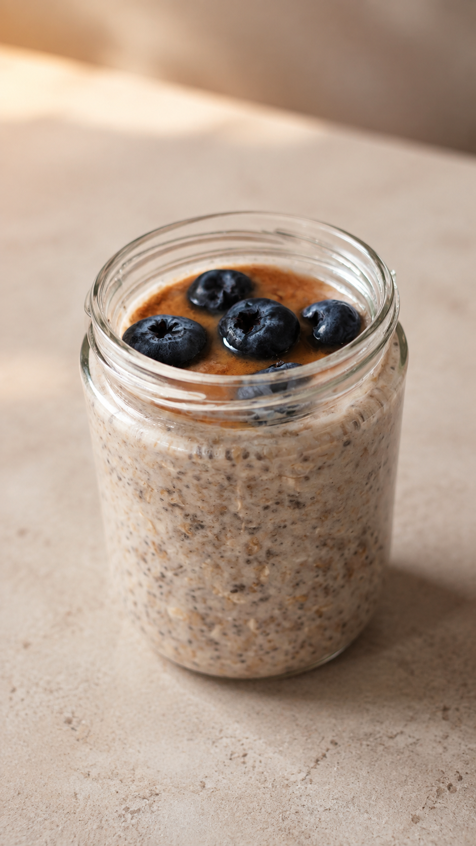 Blueberry Almond Overnight Oats from Crumsy Cookies, Bangkok
